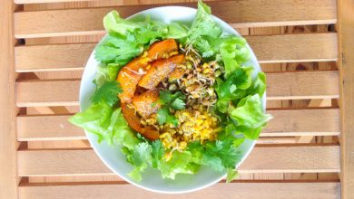 Ensalada de arroz especiado y calabaza receta blog alma verde