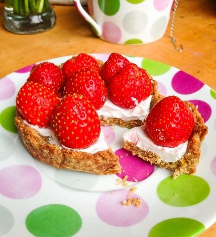 tarta de fresas frutillas vegana recetas alma verde blog